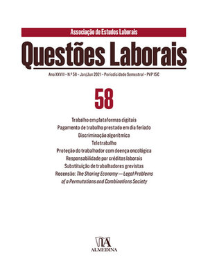 cover image of Questões Laborais n.º 58